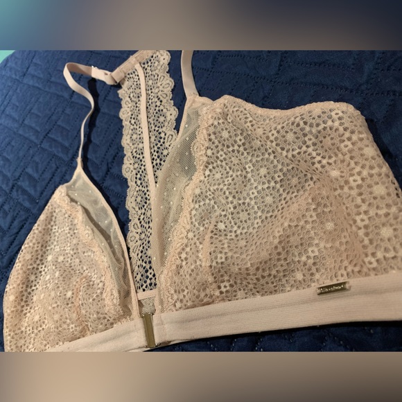 La Vie En Rose Intimates & Sleepwear Lace Bra Dusty Rose Pink